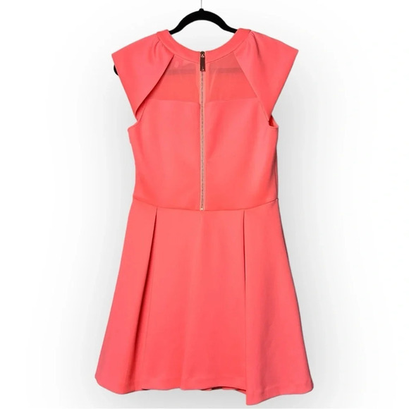 Ted Baker Pink Fit and  Flare Party Dress 3 - Picture 2 of 11